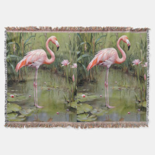 Niedliche Anstrichfarben aus Flamingo-Wasser und Ö Decke