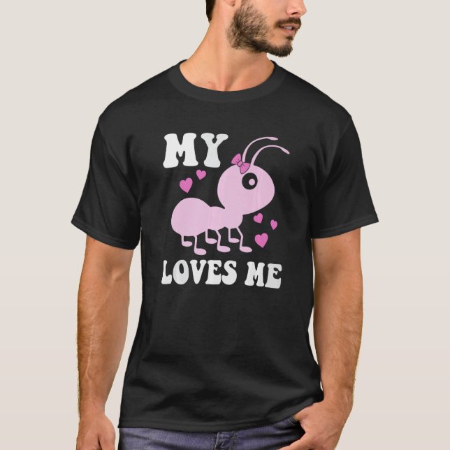 Niedliche Ant My Tunt Liebe me Family für Nephew & T-Shirt (Vorderseite)