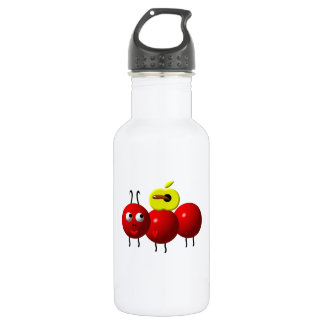 Niedliche Ante mit Apfel Trinkflasche