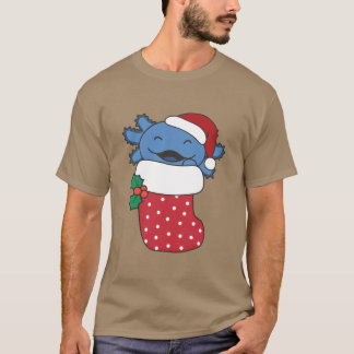 Niedliche Aolotls in Weihnachtssocken für Weihnach T-Shirt