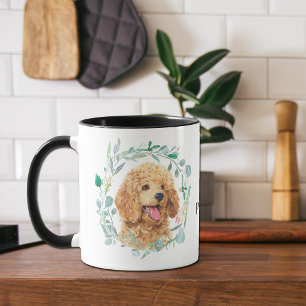 Niedliche Apricot-Poodle-Käfer-Tasse Tasse