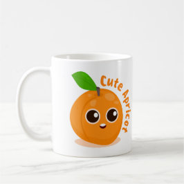Niedliche Aprikose Kaffeetasse