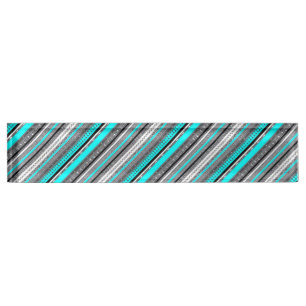 Niedliche Aqua-Aztec-Muster Namensplakette