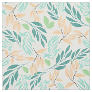 Niedliche Aquamarine Orangenfolienfarbe Stoff