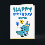 Niedliche Aquamarine T-Rex Dinosaur Grandson 1. Ge Karte<br><div class="desc">Niedlichen Aquamarinen T-Rex Dinosaurier Grandson 1. Geburtstag, dieses Design ist für jeden, der etwas Schönes für einen kleinen Jungen zu seinem 1. Geburtstag sucht. Wenn Sie sich für die Einladung zum 1. Geburtstag, besonders für Ihren Enkel, interessieren, ist diese Einladung genau das Richtige für Sie. Das Design umfasst einen niedlichen...</div>