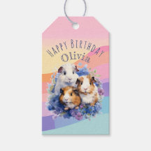 Niedliche Aquarell-Guinea Schweine Personalisiert