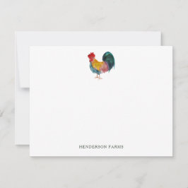 Niedliche Aquarellanlage Mitteilungskarte
