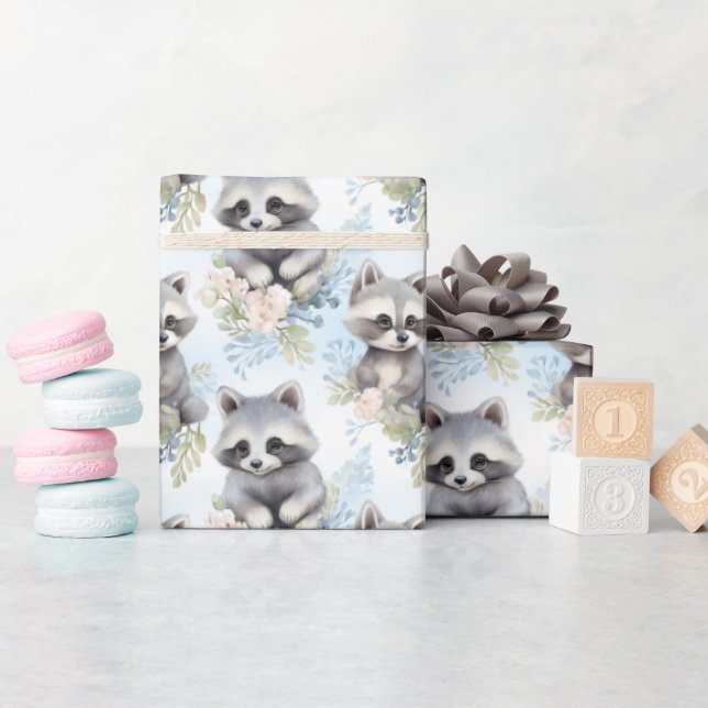 Niedliche Aquarellbänder - Geschenkpapier (Babyparty)