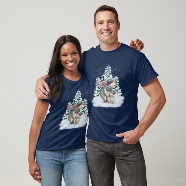 Niedliche Aquarellbären T-Shirt (Unisex)