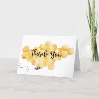 Niedliche Aquarellbiene Danke Karte