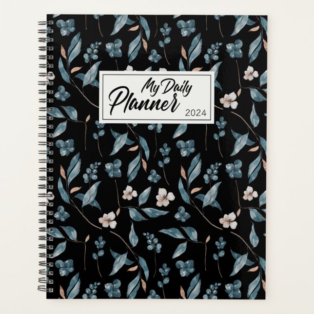 Niedliche Aquarellblumen Planer (Vorderseite)