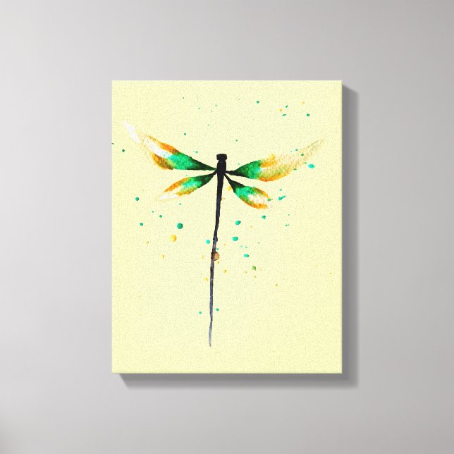 Niedliche Aquarelldarstellung Leinwanddruck (Vorderseite)