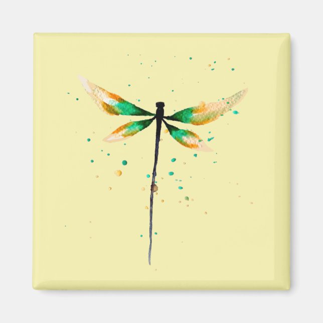 Niedliche Aquarelldarstellung Magnet (Vorne)