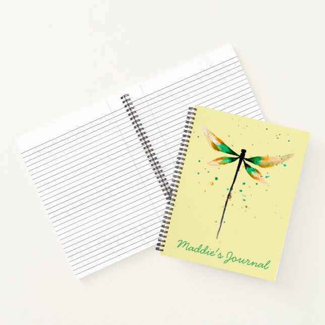 Niedliche Aquarelldarstellung Notizbuch (Innenseite)