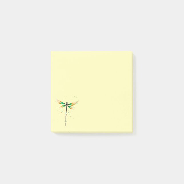 Niedliche Aquarelldarstellung Post-it Klebezettel (Vorderseite)