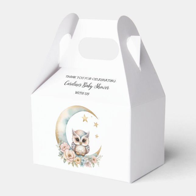 Niedliche Aquarelldusche Geschenkschachtel (Vorderseite)