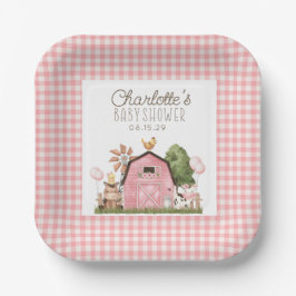 Niedliche Aquarelldusche Pappteller
