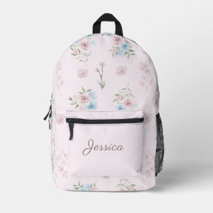 Niedliche Aquarellfarbe Weich Pastellfarben Rosa F Bedruckter Rucksack