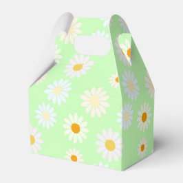 Niedliche Aquarellfarben Daisy Pattern Grün Geschenkschachtel