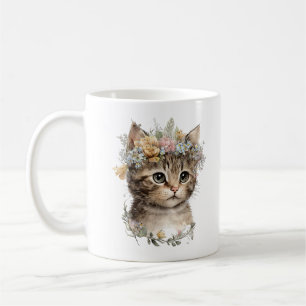 Niedliche Aquarellfarben Kaffeetasse