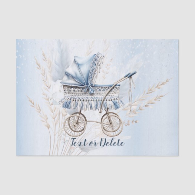 Niedliche Aquarellfarben, klassische Babytrappe Bl Seidenpapier (Vorderseite)