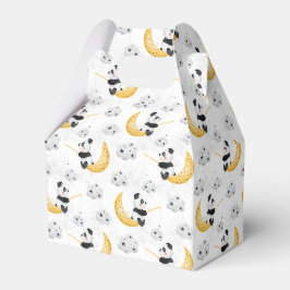 Niedliche Aquarellfischerei Panda Muster Geburtsta Geschenkschachtel