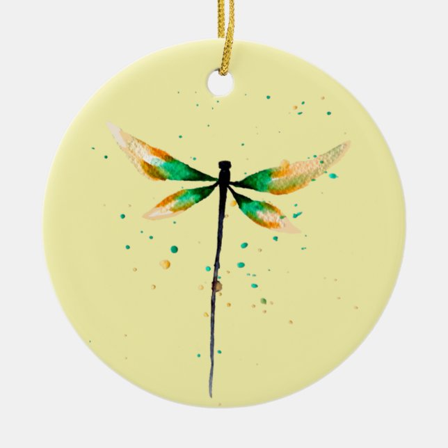 Niedliche Aquarellgestaltung Keramik Ornament (Vorne)