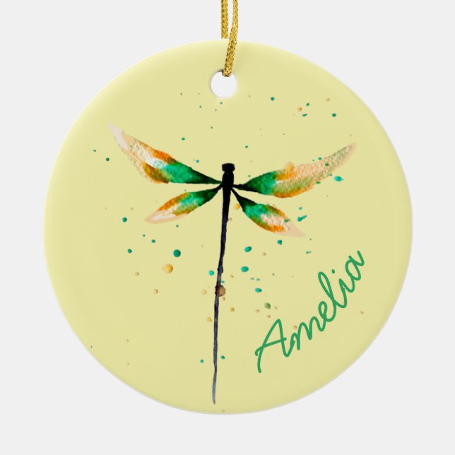 Niedliche Aquarellgestaltung Keramik Ornament (Vorne)