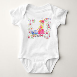 Niedliche Aquarellkatze Baby Strampler
