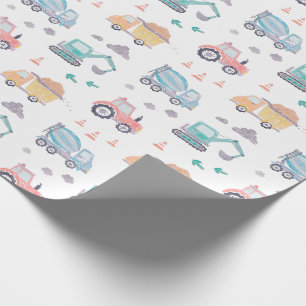 Niedliche Aquarelllastwagen Geschenkpapier
