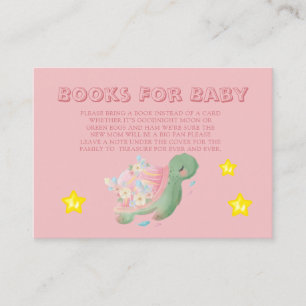 Niedliche Aquarellmeerschildkröten, rosa Bücher fü Visitenkarte
