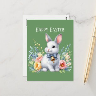 Niedliche Aquarellmeldung Ostern Postkarte