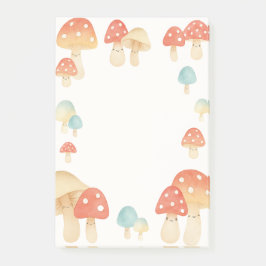 Niedliche Aquarellmushroom Memo Pad Post-it Klebezettel