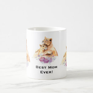 Niedliche Aquarellmütter Kaffeetasse