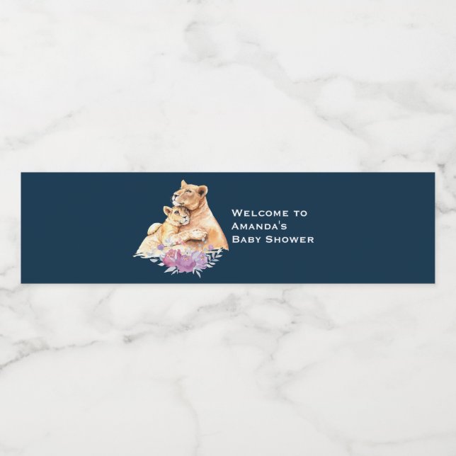 Niedliche Aquarellmütter - Willkommen (Einzelnes Label)