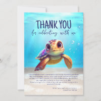 Niedliche Aquarellschildkröte Geburtstag Foto