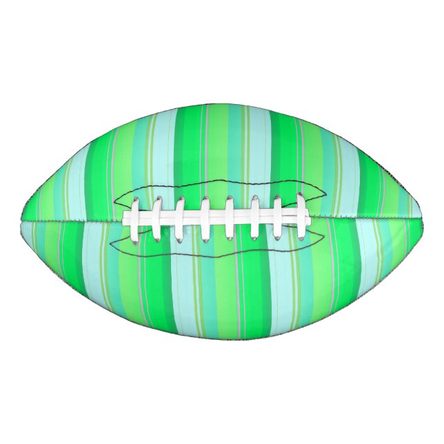 Niedliche Aquarellstreifen Football (Vorderseite)