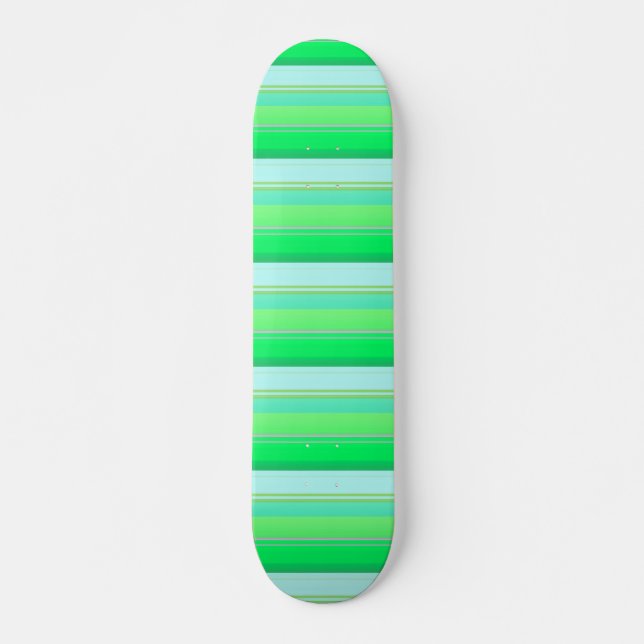 Niedliche Aquarellstreifen Skateboard (Vorne)