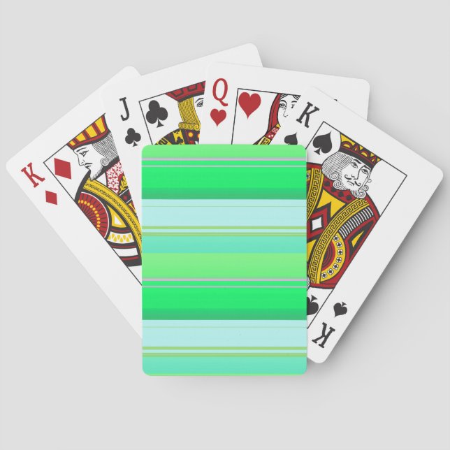 Niedliche Aquarellstreifen Spielkarten (Rückseite)