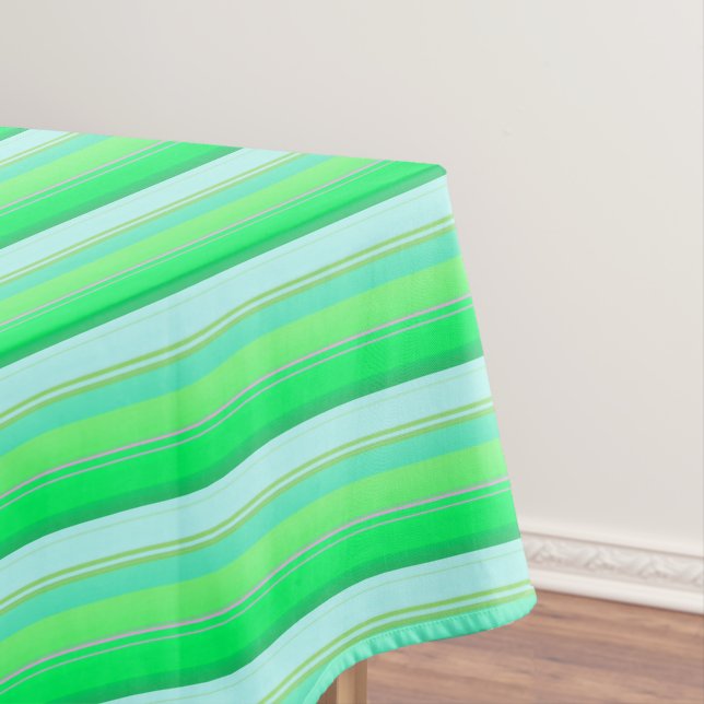 Niedliche Aquarellstreifen Tischdecke (Beispiel)