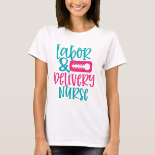 Niedliche Arbeit und Lieferung Krankenwagen Wortku T-Shirt