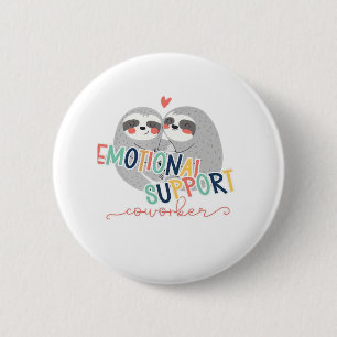 Niedliche Arbeitsschwerpunkte, emotionaler Helfer- Button