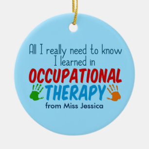 Niedliche Arbeitstherapeutin Keramik Ornament