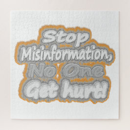 Niedliche Artwork über "Stopp Misinformation". Kau