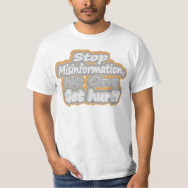 Niedliche Artwork über "Stopp Misinformation". Kau T-Shirt