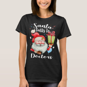 Niedliche Ärzte Weihnachten Weihnachtsgespräche mi T-Shirt