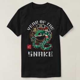 Niedliche Asiatische Chinesische Schlange Zodiac L T-Shirt