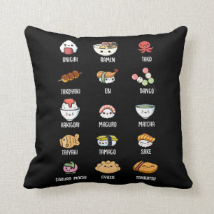 Niedliche asiatische Küche Kawaii Sushi Rice Fisc Kissen