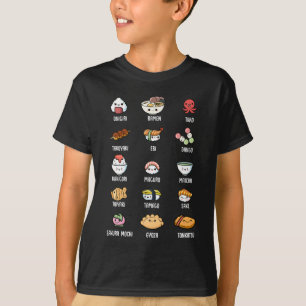 Niedliche asiatische Küche Kawaii Sushi Rice Fisc T-Shirt