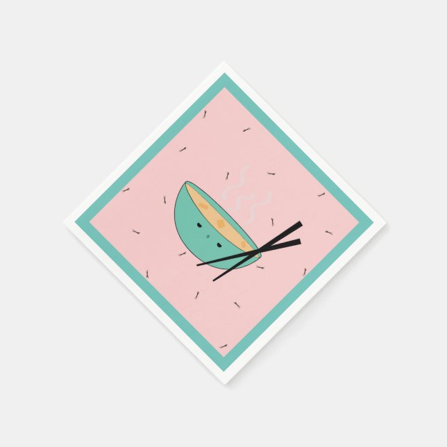 Niedliche asiatische Ramen-Suppen-Papierservietten Serviette (Ecke)